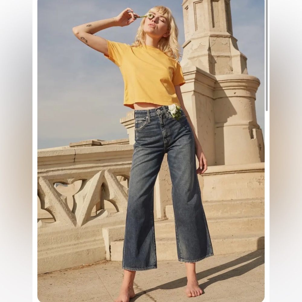 AMO Denim AVA CROP jean In adored